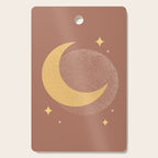 Moon Sparkle Gold - Celestial Cutting Board Gallery Image 1