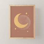 Moon Sparkle Gold - Celestial Mini Art Print Gallery Image 1