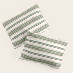 Daybed Stripe Ivory Green Multi Pillow Sham Gallery Image 3