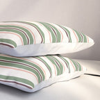 Daybed Stripe Ivory Green Multi Pillow Sham Gallery Image 3