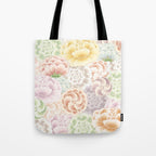 Field of peony flowers Tote Bag Gallery Image 1
