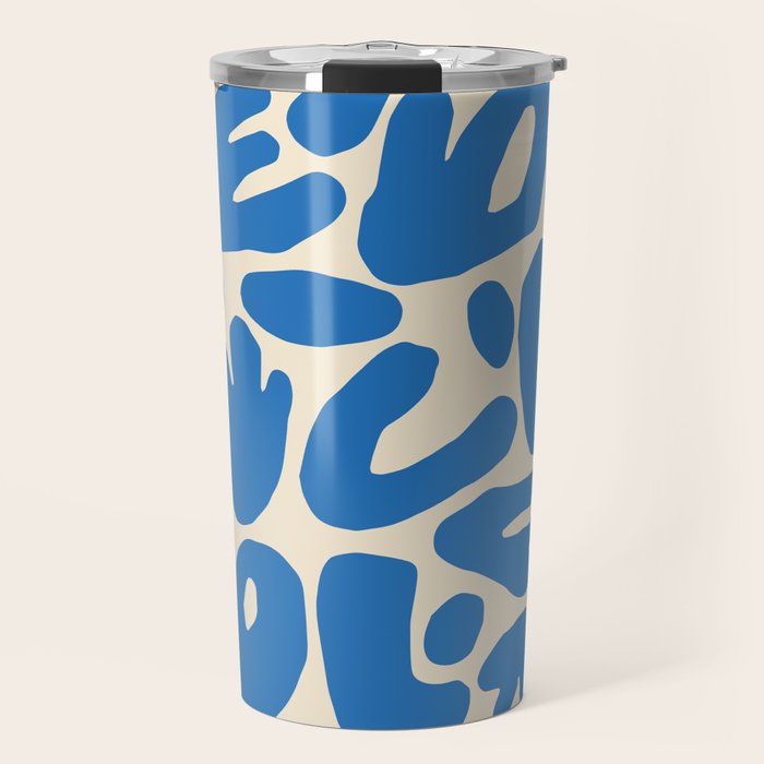Abstract organic nature shape art pattern Travel Mug Gallery Image 1