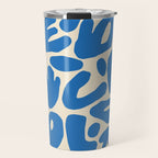 Abstract organic nature shape art pattern Travel Mug Gallery Image 1