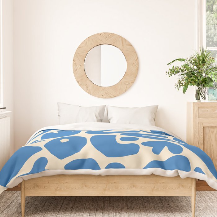 Abstract organic nature shape art pattern Duvet Cover Gallery Image 3