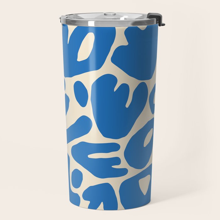 Abstract organic nature shape art pattern Travel Mug Gallery Image 2