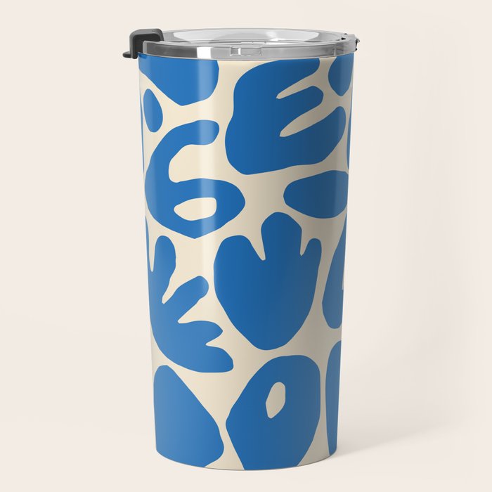 Abstract organic nature shape art pattern Travel Mug Gallery Image 3