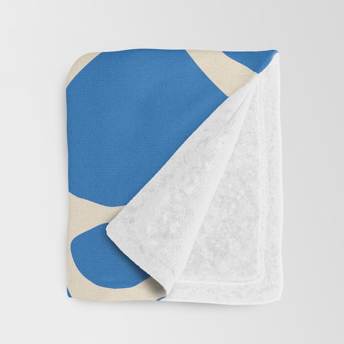 Abstract organic nature shape art pattern Throw Blanket Gallery Image 3