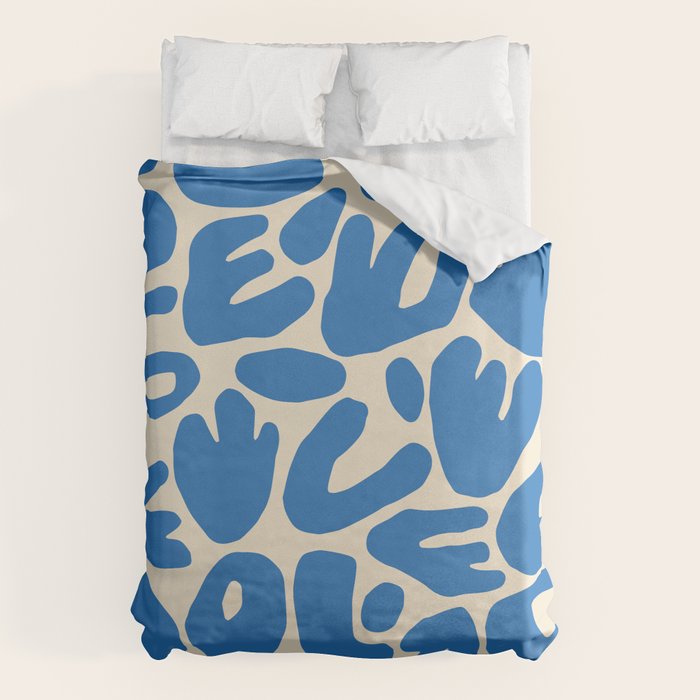 Abstract organic nature shape art pattern Duvet Cover Gallery Image 1