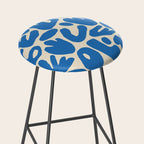 Abstract organic nature shape art pattern Stool Gallery Image 2
