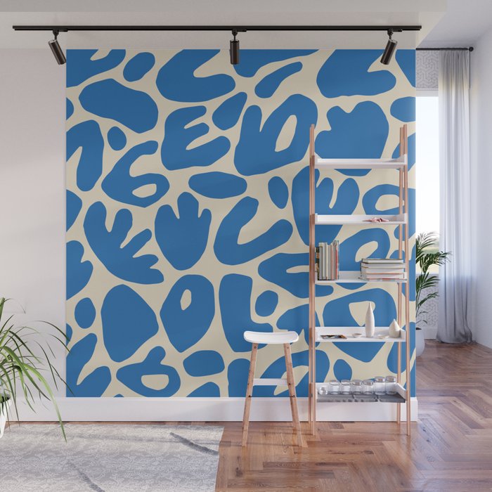 Abstract organic nature shape art pattern Wall Mural Gallery Image 1