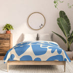 Abstract organic nature shape art pattern Comforter Gallery Image 3