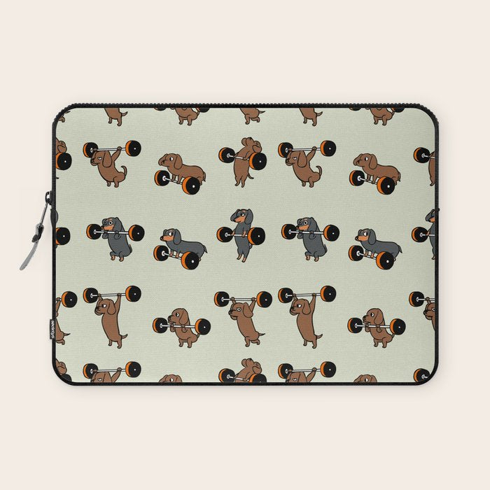 Olympic Lifting Dachshund Laptop Sleeve Gallery Image 1