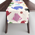 Rainbow Kittens Pattern Table Runner Gallery Image 1