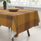 Golden gingham Tablecloth Gallery Image 3