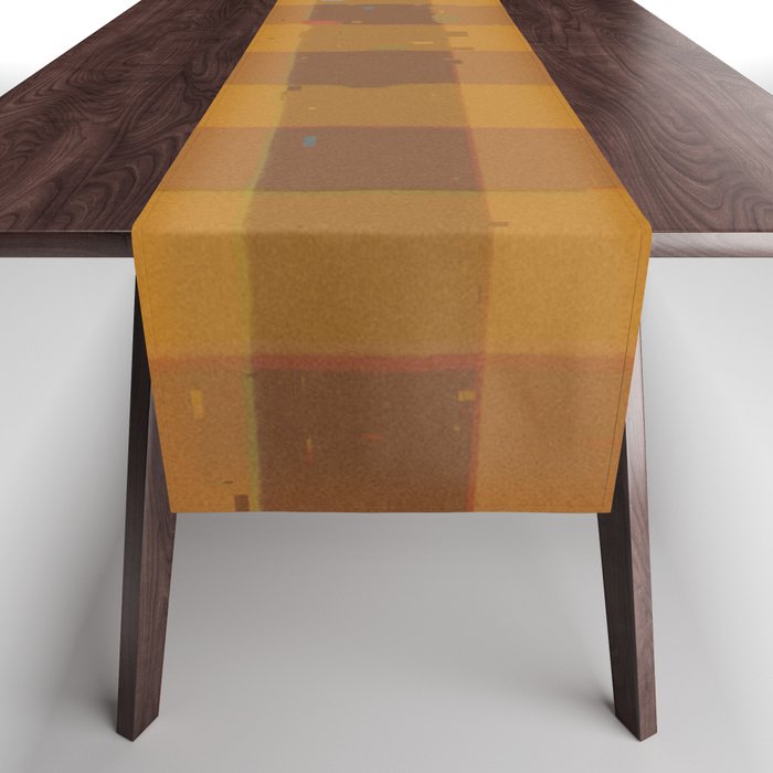 Golden gingham Table Runner Gallery Image 1