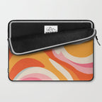Psychedelic 70s Swirl Pattern - Retro Groovy Abstract Wave Laptop Sleeve Gallery Image 2