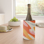 Psychedelic 70s Swirl Pattern - Retro Groovy Abstract Wave Wine Chiller Gallery Image 4