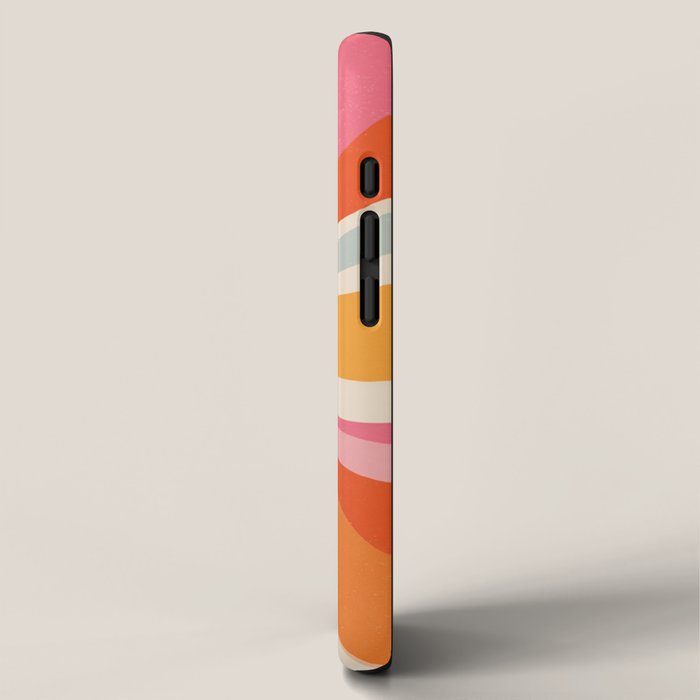 Psychedelic 70s Swirl Pattern - Retro Groovy Abstract Wave iPhone Case Gallery Image 2
