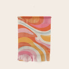 Psychedelic 70s Swirl Pattern - Retro Groovy Abstract Wave Wall Hanging Gallery Image 1