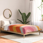 Psychedelic 70s Swirl Pattern - Retro Groovy Abstract Wave Comforter Gallery Image 2