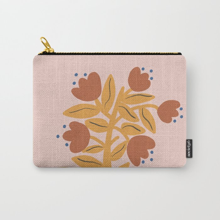Loneliness Botanical Painting Carry All Pouch Gallery Image 1