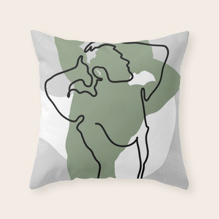 NOODDOOD Lines 16 Throw Pillow Gallery Image 6