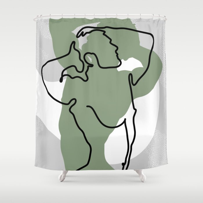 NOODDOOD Lines 16 Shower Curtain Gallery Image 1