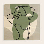 NOODDOOD Lines 16 Wood Wall Art Gallery Image 1