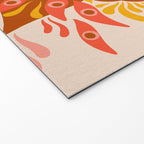 Trippy Mandala - Retro Ochre Welcome Mat Gallery Image 2