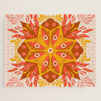 Trippy Mandala - Retro Ochre Jigsaw Puzzle Gallery Image 1