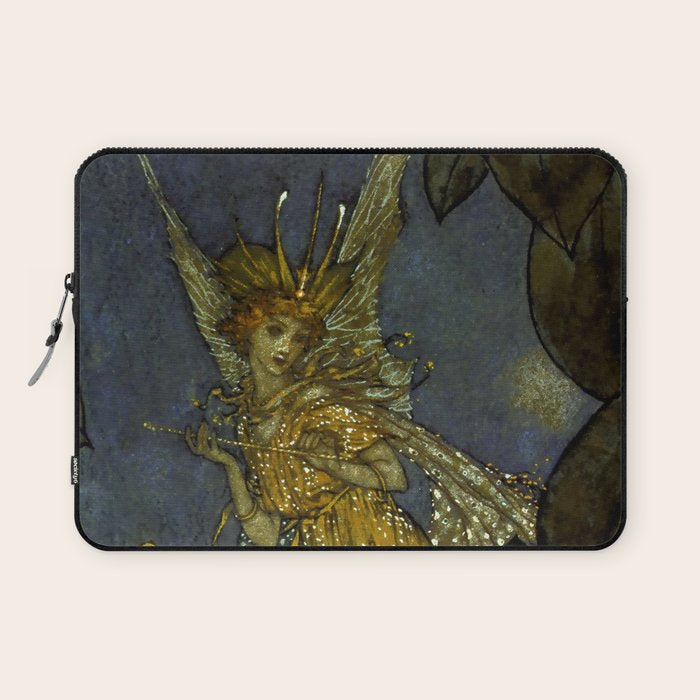 âThe Fairy Queenâ Fairy Tale Art by Edmund Dulac Laptop Sleeve Gallery Image 1