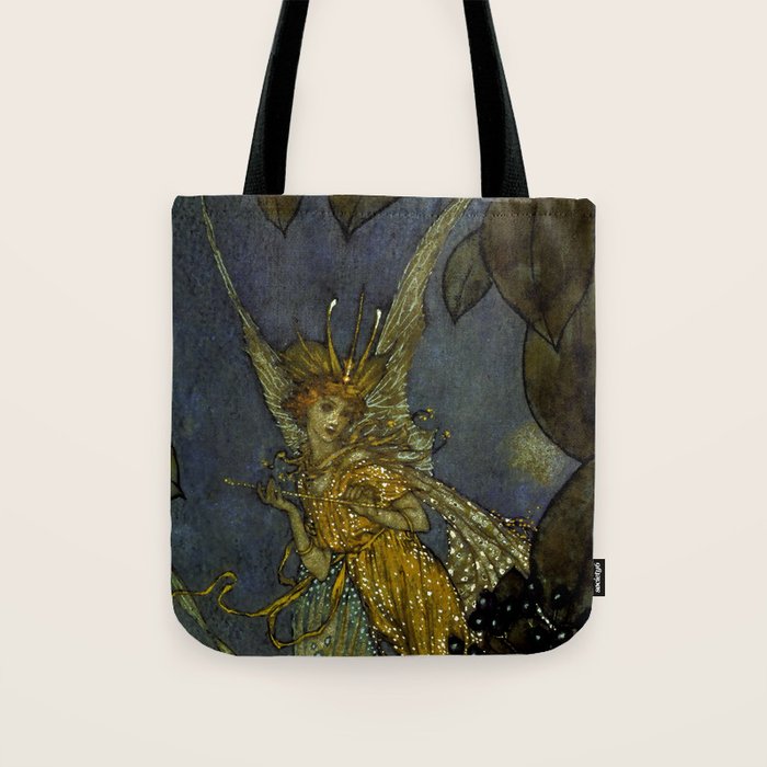 âThe Fairy Queenâ Fairy Tale Art by Edmund Dulac Tote Bag Gallery Image 1