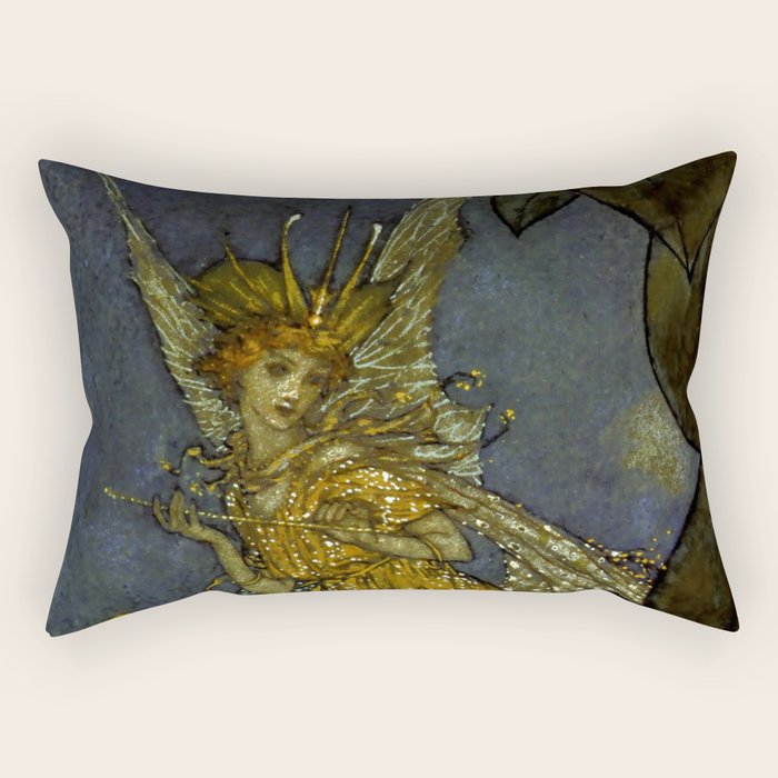 âThe Fairy Queenâ Fairy Tale Art by Edmund Dulac Rectangular Pillow Gallery Image 1