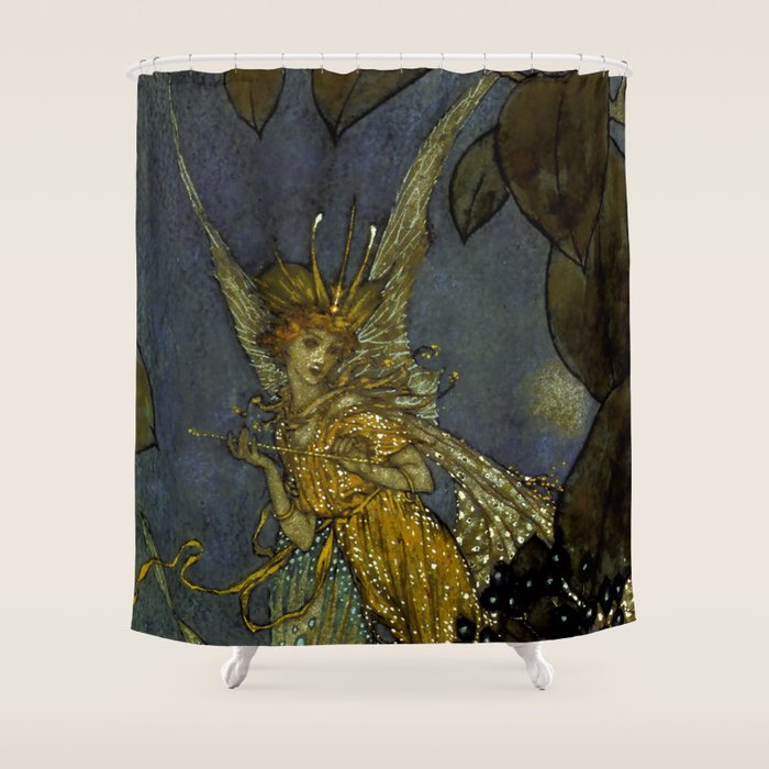 âThe Fairy Queenâ Fairy Tale Art by Edmund Dulac Shower Curtain Gallery Image 1