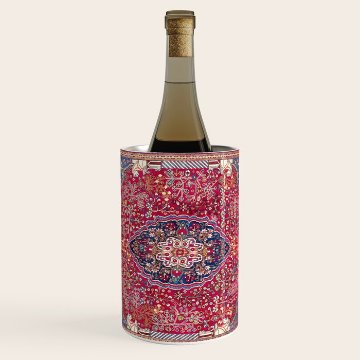 Qashqaâi  Antique Fars Persian Rug Print Wine Chiller Gallery Image 1
