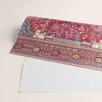 Qashqaâi  Antique Fars Persian Rug Print Wrapping Paper Gallery Image 2