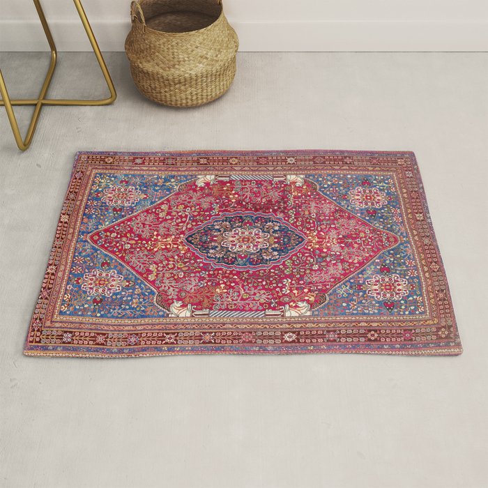 Qashqaâi  Antique Fars Persian Rug Print Rug Gallery Image 1