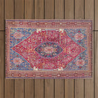 Qashqaâi  Antique Fars Persian Rug Print Outdoor Rug Gallery Image 1