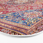Qashqaâi  Antique Fars Persian Rug Print Bath Mat Gallery Image 3