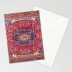 Qashqaâi  Antique Fars Persian Rug Print Stationery Card Gallery Image 2