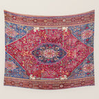 Qashqaâi  Antique Fars Persian Rug Print Wall Tapestry Gallery Image 4