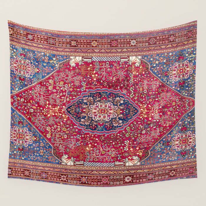 Qashqaâi  Antique Fars Persian Rug Print Wall Tapestry Gallery Image 4