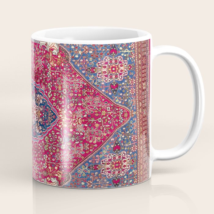 Qashqaâi  Antique Fars Persian Rug Print Coffee Mug Gallery Image 1