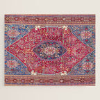 Qashqaâi  Antique Fars Persian Rug Print Jigsaw Puzzle Gallery Image 1