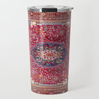 Qashqaâi  Antique Fars Persian Rug Print Travel Mug Gallery Image 1