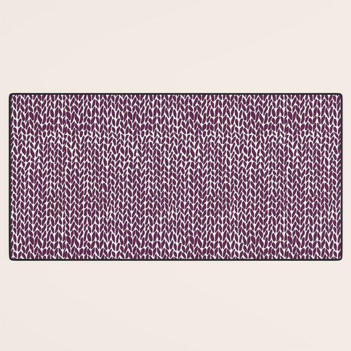 Hand Knit Plum Desk Mat Gallery Image 3