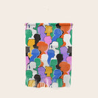 Colorful diverse people crowd art pattern Wall Hanging Gallery Image 1
