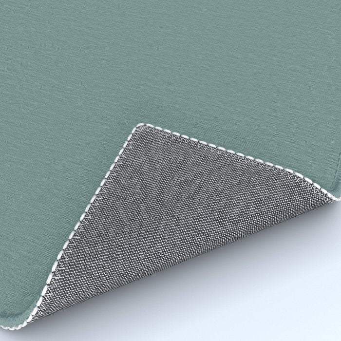 AEGEAN TEAL Dusty Solid Color Plain Neutral Earthy Tone  Rug Gallery Image 4