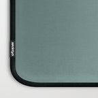 AEGEAN TEAL Dusty Solid Color Plain Neutral Earthy Tone  Laptop Sleeve Gallery Image 3