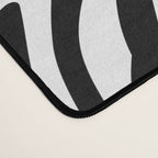 Black and white zebra stripe print art pattern Desk Mat Gallery Image 4